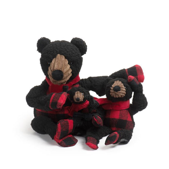 HuggleHounds Fireside Black Bear Knottie * (Large)