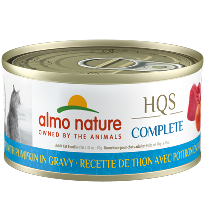 Almo Nature HQS Complete Tuna Recipe with Pumpkin in gravy Wet Cat Food 2.47 oz Medford NJ Medford Pet Supplies