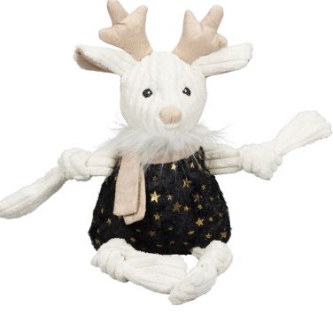 Huggle Hounds Celebration Reindeer Knottie Dog Toy (Small)
