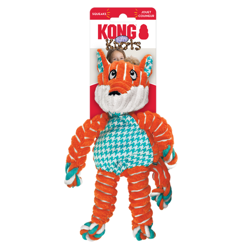 KONG Floppy Knots Fox Dog Toy (Medium/Large)