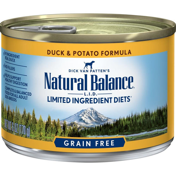 Natural Balance L.I.D. Limited Ingredient Diets Duck and Potato Canned Dog Food