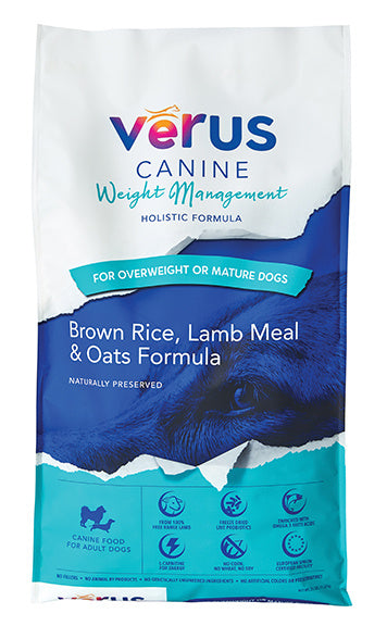 VēRUS Weight Management Brown Rice, Lamb Meal & Oats Holistic Formula