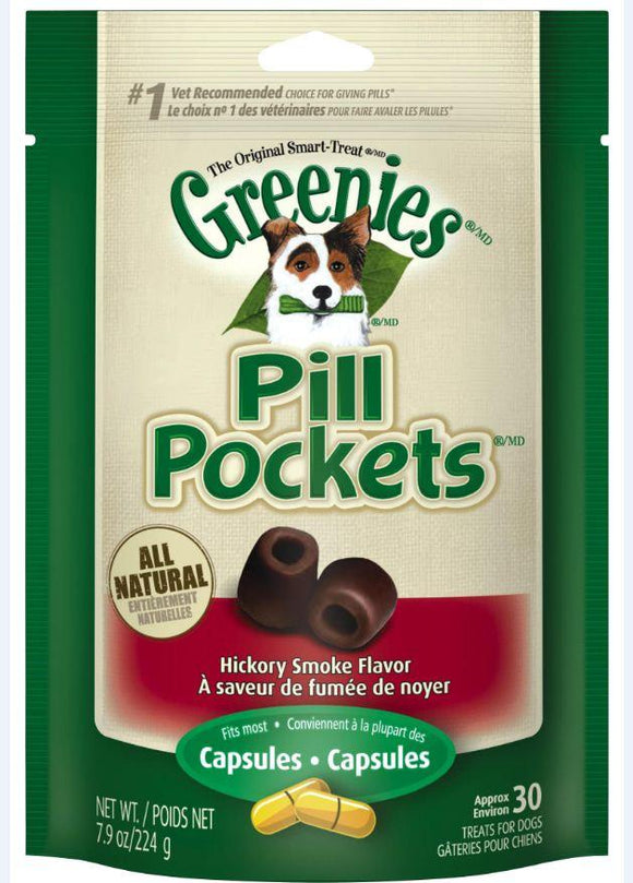 Greenies Pill Pockets Canine Hickory Smoke Flavor Dog Treats