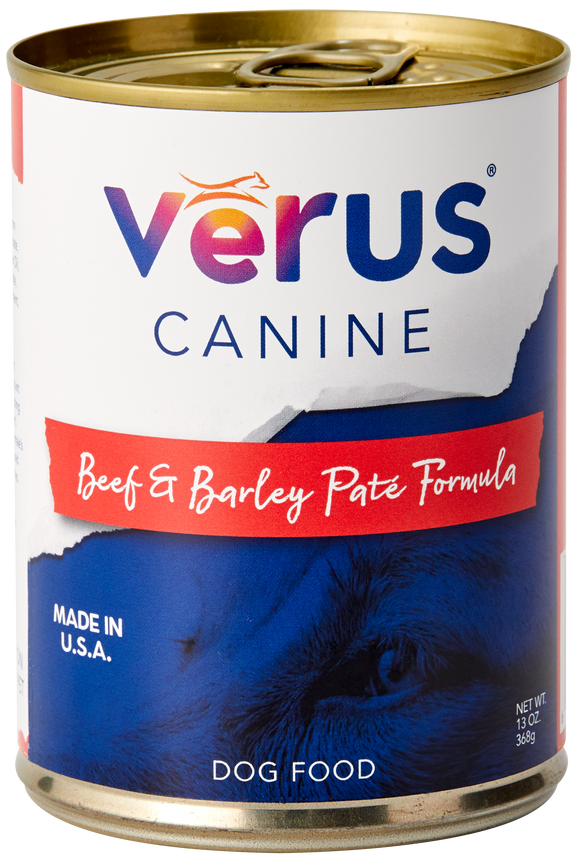 VēRUS Beef & Barley Paté Formula Dog Food