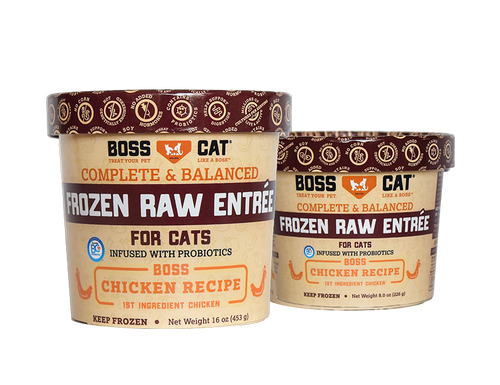 Boss Cat® Complete and Balanced Raw Entrée Deli Cups Chicken Entree