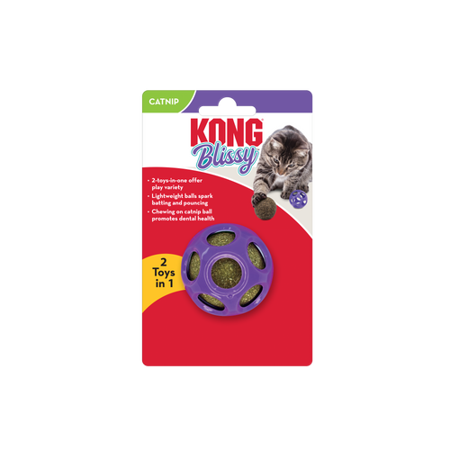 Kong Blissy Moon Ball with Catnip Cat Toy (Medium)