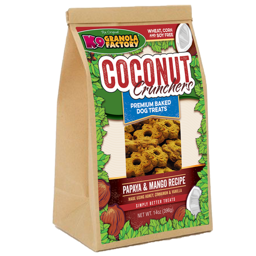 K9 Granola Factory Coconut Crunchers, Papaya & Mango Recipe Dog Treats