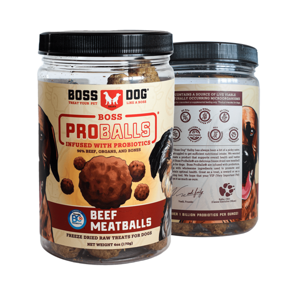 Boss Dog Proballs Beef Meatball Freeze Dried Dog Treats
